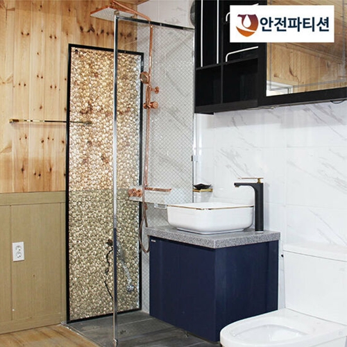 에코그린 AS310 망임 강화유리 안전파티션 600