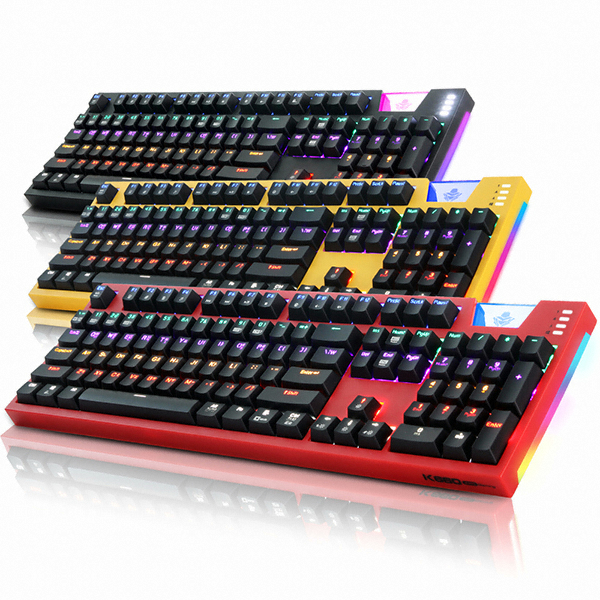 앱코 HACKER K660 ARC 프리미엄 카일 광축 완전방수 레인보우 LED 레드 (클릭)