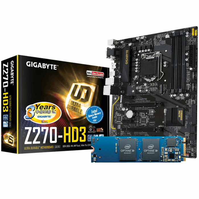 GIGABYTE GA-Z270-HD3 + 옵테인 메모리 16GB 피씨디렉트
