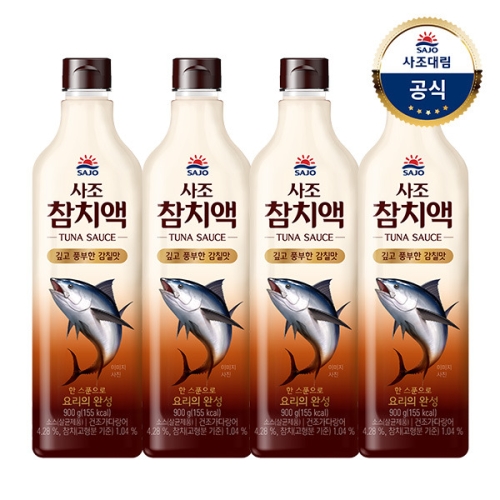 사조대림 사조 참치액 900ml (4개)_이미지