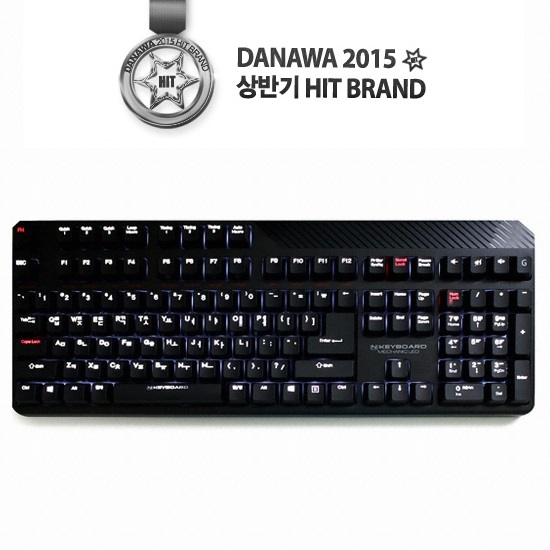 스카이디지탈 NKEYBOARD 메카닉 LED (블루, 청축)
