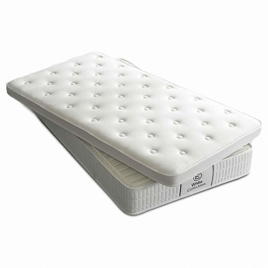 잉글랜더 화이트컬렉션 양모 케미컬폼 65T 필로우탑 9존 독립스프링 매트리스 SS (30cm)_이미지