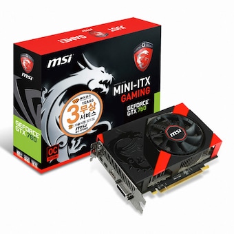 MSI 지포스 <b>GTX</b><b>760</b> OC D5 2GB 미니 ITX 게이밍