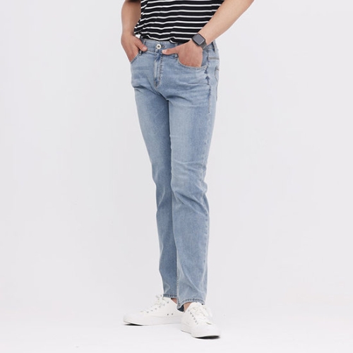 잠뱅이 남성 쿨맥스 오비안밴드 솔트워싱 AN2DIG402-LB_이미지