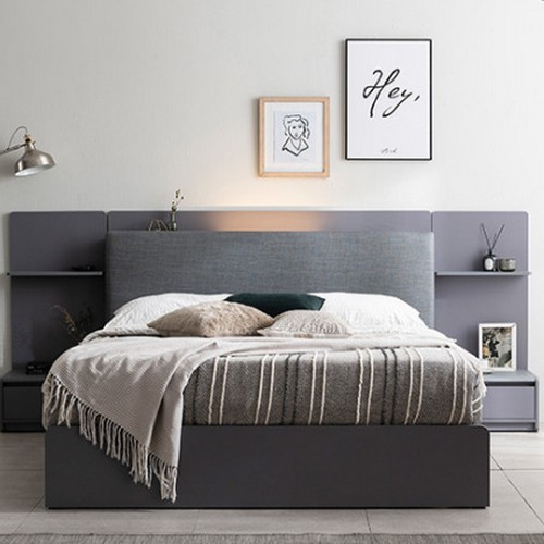 까사미아 트렌드라인 몬드 수납 LED침대 Q (9존독립스프링)