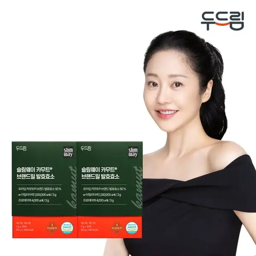 두드림 슬림웨이 카무트 브랜드밀 발효효소 30포 (2개)_이미지