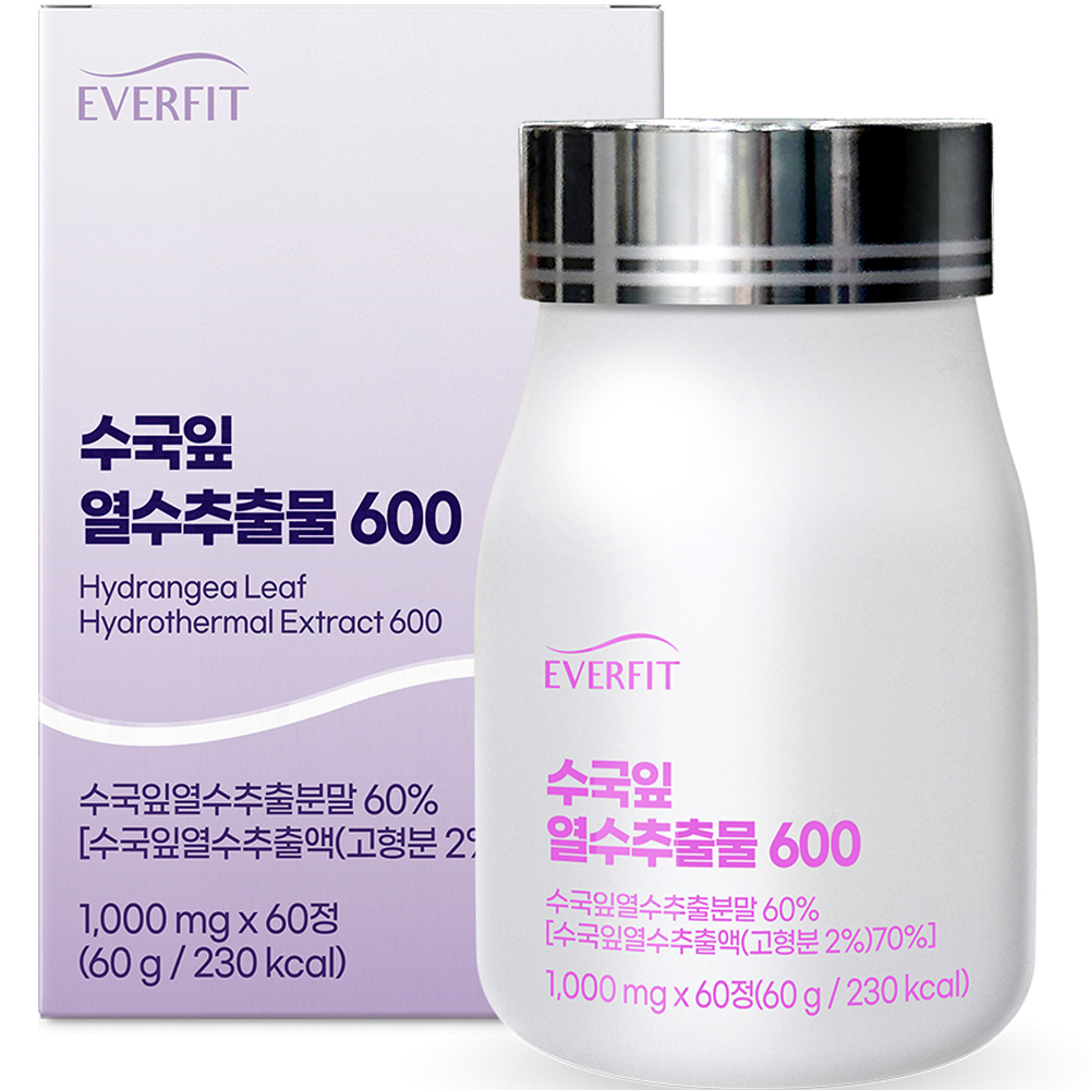 내츄럴플러스 에버핏 수국잎열수추출물 600 60정 (1개)_이미지