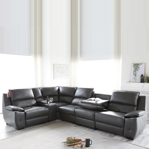 베이직팩토리 스코나 피카스 코너 천연가죽 리클라이너 5인용 (홈바형)_이미지