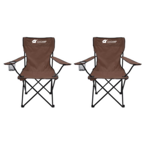 몽돌 조아캠프 팔걸이 낚시의자 2개 (브라운)_이미지