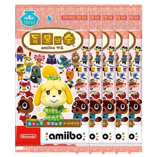 Nintendo 동물의 숲 아미보 카드 제 4탄 한글판 (50팩)