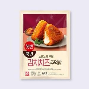 CJ제일제당 햇반 쿡반 김치치즈주먹밥 500g (12개)