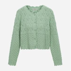 써스데이아일랜드 네추럴 스칼럽 가디건 T242MCD132W