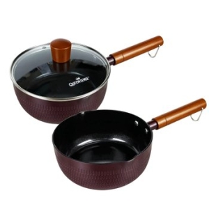 퀸센스 인덕션 IH 참편한 냄비 가벼운 세라믹 스텐 라면 편수 18cm/20cm/22cm/24cm_이미지