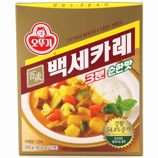오뚜기 3분 백세카레 순한맛 200g (8개)_이미지