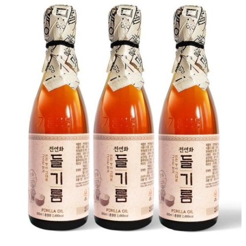 [불명] 시장쏙 전연화 들기름 300ml (3개)_이미지