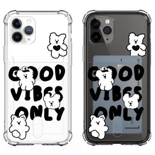 로펠 갤럭시S25 울트라 커플 강아지 투명 카드 케이스_이미지