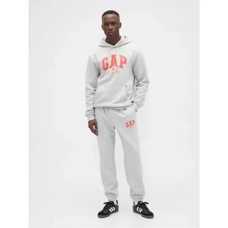 GAP x 디즈니 미키마우스 릴렉스드 로고 조거팬츠 바지 디즈니 패밀리 그레이 11264819_이미지