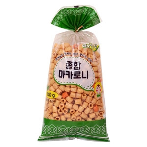 종합마카로니 소 140g 과자 스낵 브이콘 오란다 전병_이미지
