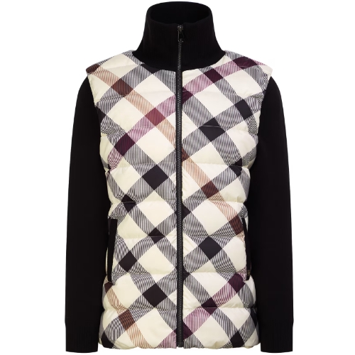 LF 닥스골프 소재배색 덕다운 집업니트 WNSW4D106I2