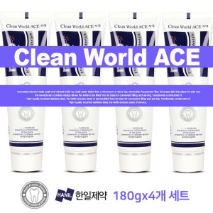 한일제약 클린월드 에이스치약 4P세트 구취제거 나노_이미지