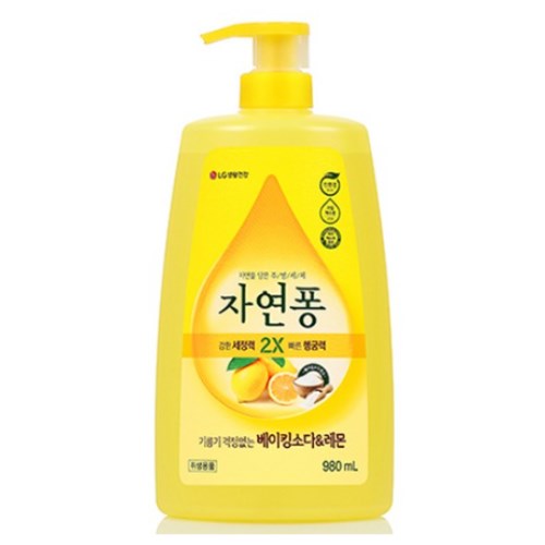 자연퐁 2X 베이킹소다 레몬 980ml (6개)_이미지