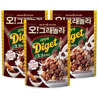 오리온 오 그래놀라 다이제 초코츄러스 300g