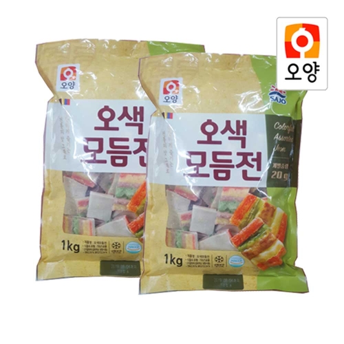 사조오양 오색 모듬전 1kg (2개)_이미지