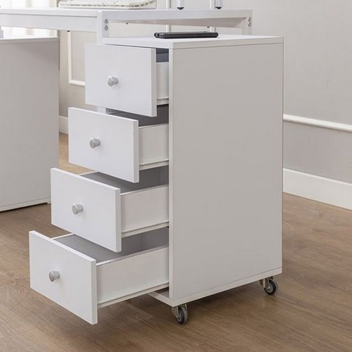 미소비즈 로유 이동식 4단 서랍장 300_이미지