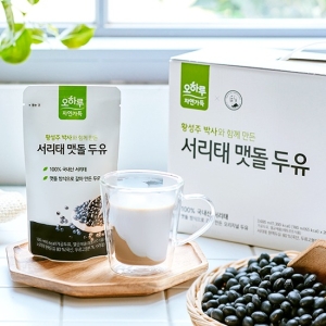 오하루자연가득 황성주 박사와 함께 만든 서리태 맷돌 두유 180ml (20개)_이미지