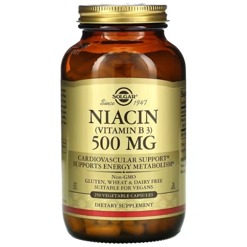 솔가 니아신 나이아신 Niacin 비타민 B3 500mg 250캡슐
