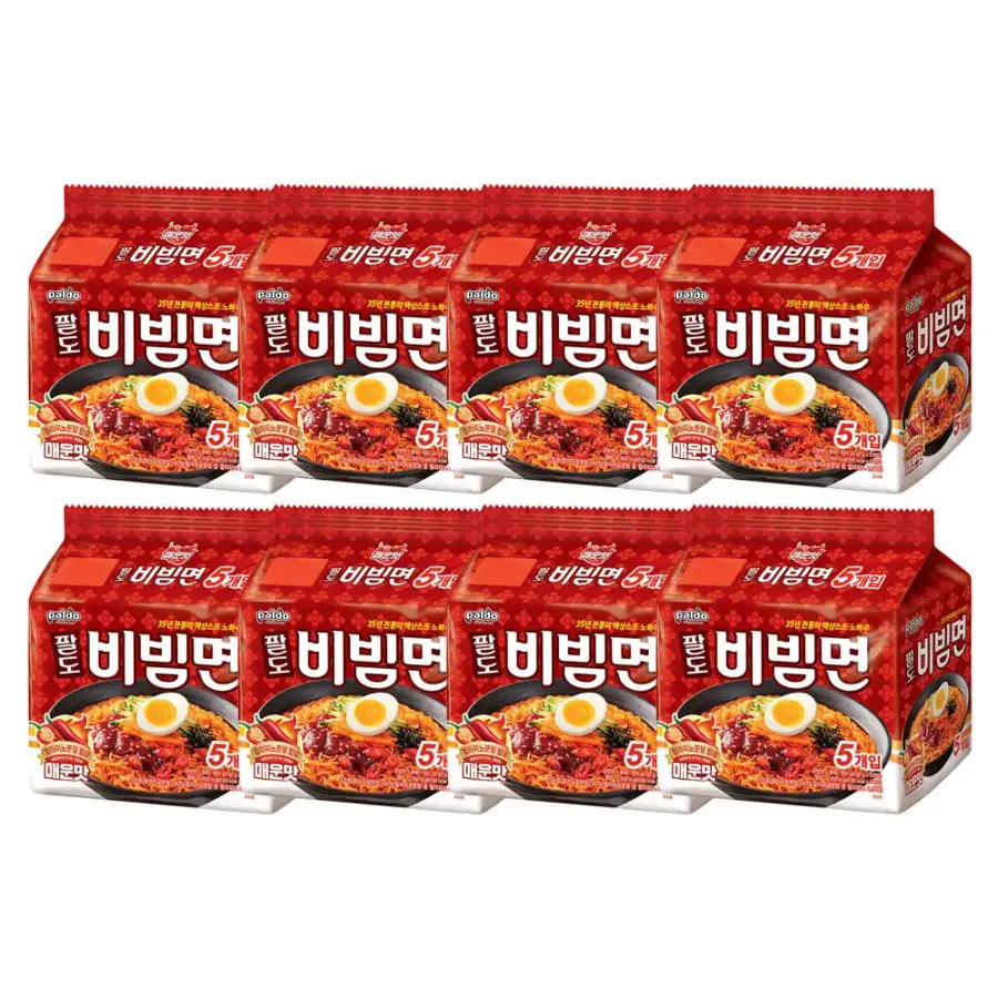 팔도 비빔면 매운맛 130g (40개)