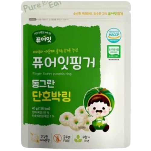 퓨어잇 핑거 동그란 단호박링 40g
