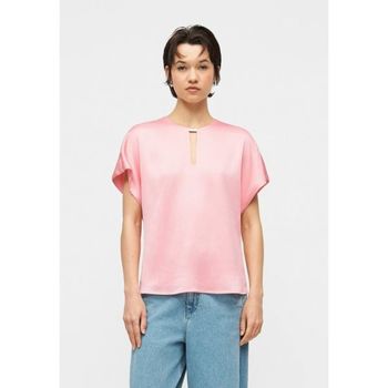 캘빈클라인 플리세 하드웨어 블라우스 알로하 핑크 154248407_이미지