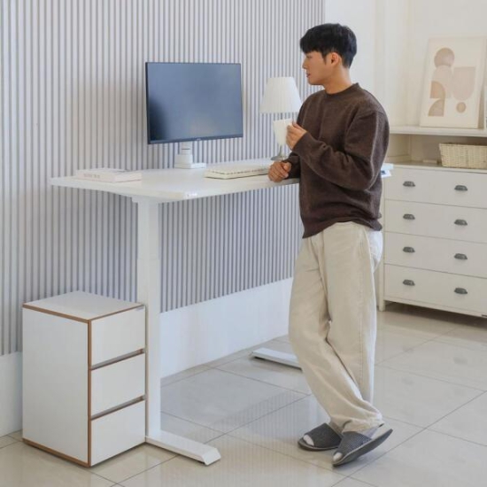 카멜마운트 핏쳐 프리미엄 보쉬모터 B1 3STEP 모션 스탠딩 책상 (1600x750)_이미지