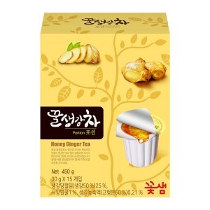 코엔에프 꽃샘 꿀 생강차 포션 30g 15개입 (6개)_이미지