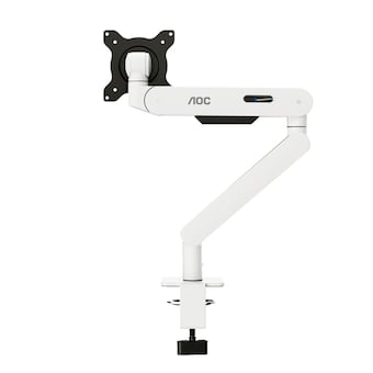 알파스캔 <b>AOC</b> AM400 글래시어 화이트 싱글 모니터암