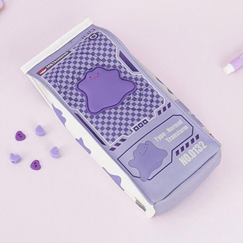 포켓몬스터 메타몽 캐릭터 우유팩 파우치 봉제필통 778231