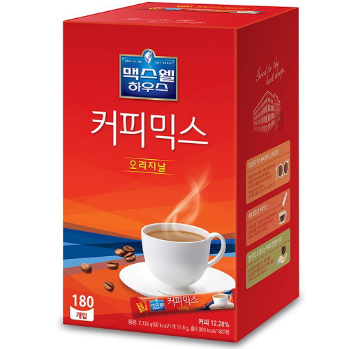 동서식품 맥스웰하우스 커피믹스 오리지날 180T (5개)