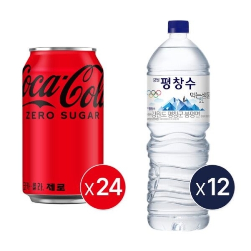 ��ī�ݶ����� ��ī�ݶ� ���� 350ml x 24�� + ������â�� ���� 2L x 12��