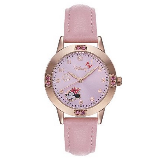 월트디즈니 미니마우스 캐릭터 학생용 가죽밴드 손목시계 D13530PK