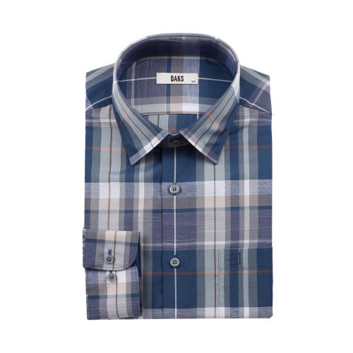 닥스 남성 린넨혼방 미디엄체크 레귤러핏 캐쥬얼남방 DMS3SHCL130E1_이미지