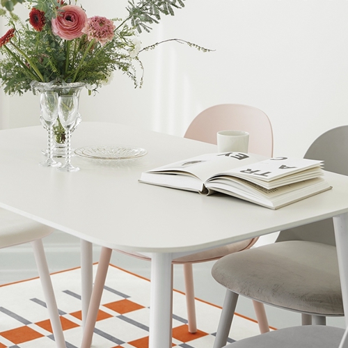 라자가구  에이프릴 타원형 세라믹 식탁 1200 (의자별도)