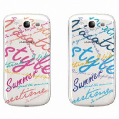 잇츠디스마트 갤럭시S3 달라라삼 컬러레터링 투명 케이스