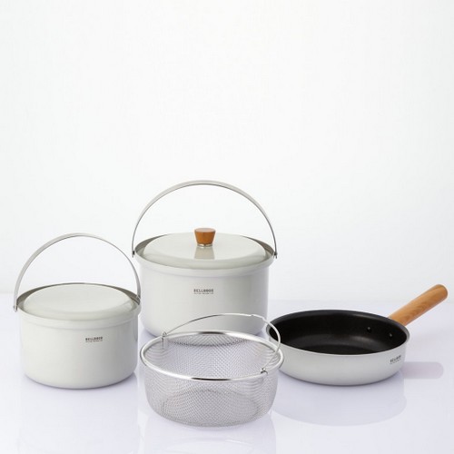 통3중 컬러9L 코펠 4인 세트 미스티그레이