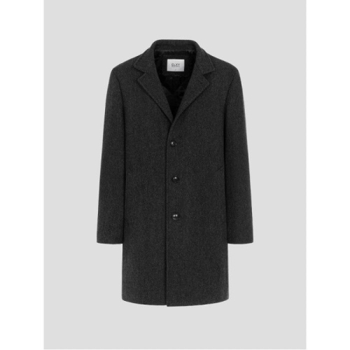 남성 울 캐시미어 스탠칼라 코트 애쉬_GC5930M034