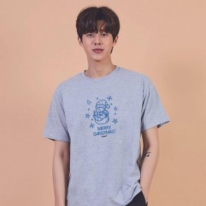 키밍 크리스마스 성탄절 눈사람 캐쥬얼 반팔티 AEE W7DFA13