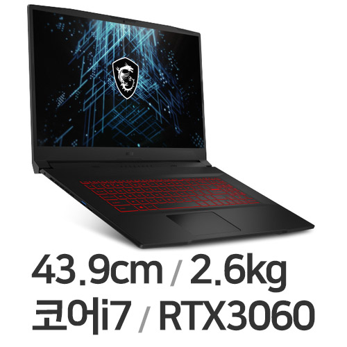 MSI GF시리즈 Sword GF76 A11UE 블랙 WIN10 64GB램 (SSD 512GB)