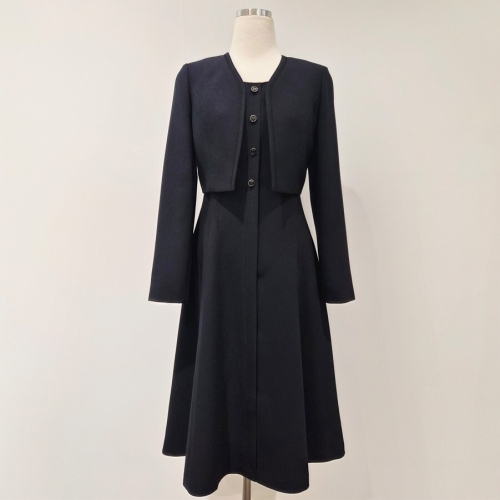 자켓 레이어드 정장 원피스 VC3OP10