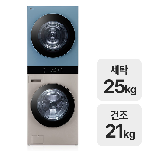 LG전자 트롬 오브제컬렉션 워시타워 WL21RNZU