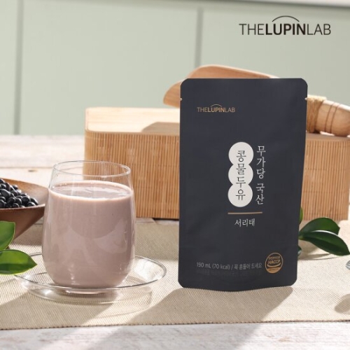 (주)더루핀랩 무가당 국산 서리태 콩물두유 190ml (60개)_이미지